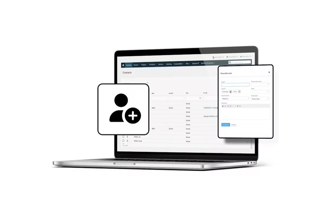 Bexio contacts and invoicing