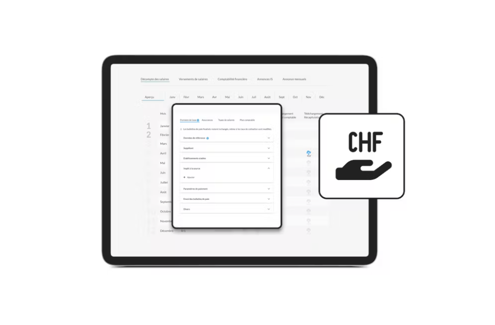 Bexio accounting and payroll dashboard