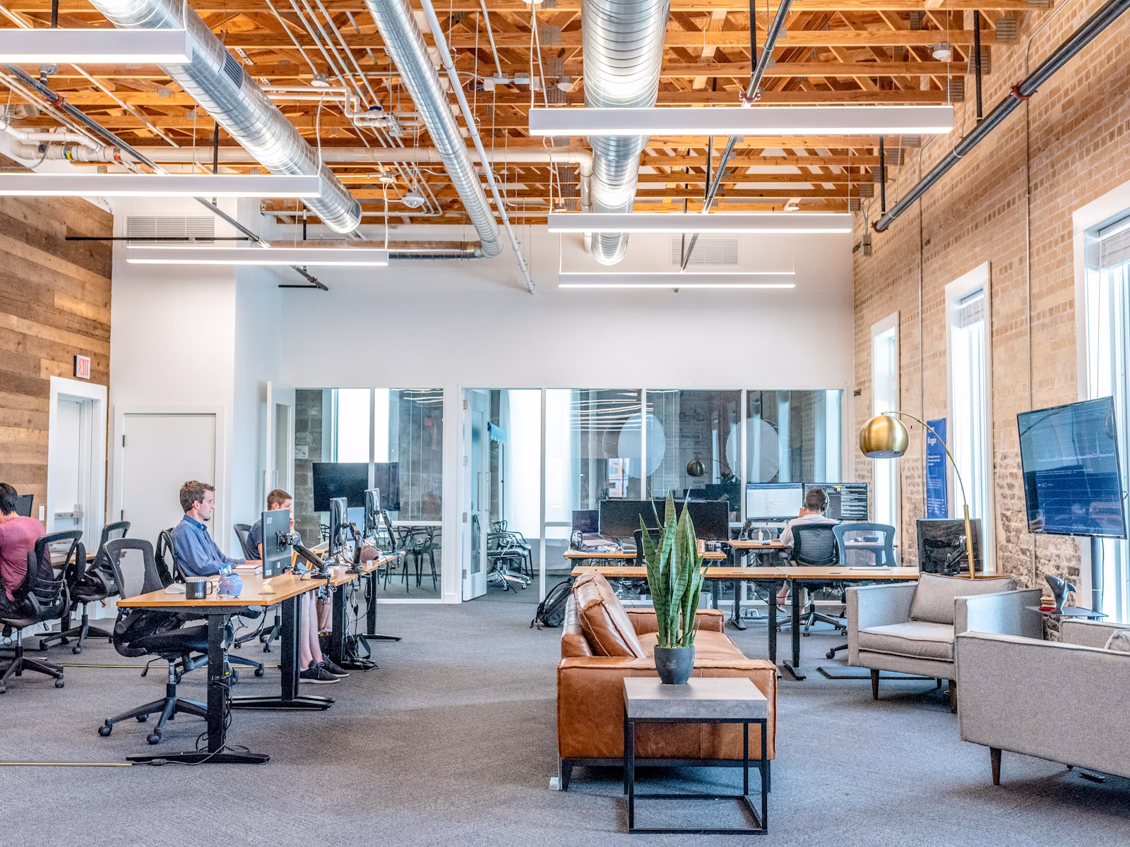 Professional onboarding team meeting